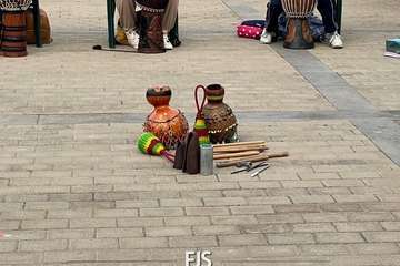 Taller de percusión africana en la Casa de la Juventud de Telde/Francisco Javier Santana.